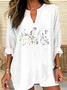V Neck Casual Shirt