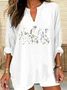 V Neck Casual Shirt