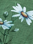 Dolman Sleeve Daisy Casual Crew Neck Loose T-Shirt
