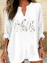 V Neck Casual Shirt