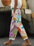 Women's Floral Print Casual Pants