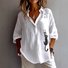 Casual Shirt Collar Linen Shirt