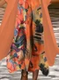 Women's Spring Abstract Print Two-Piece Dress