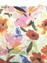 Floral Casual V Neck T-Shirt