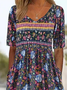 Women's H-Line V Neck Daily Going Out Casual Printing Floral Summer Ankle Pants Jumpsuit Romper