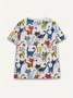 Casual Crew Neck Jersey Animal Picture T-Shirt