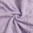 Women's short-sleeved T-shirt summer light purple pure cotton V-neck hollow daily out casual top