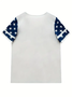 Casual America Flag Regular Fit T-Shirt
