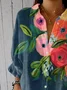Women's Floral Print Casual Shirt