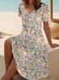 Casual Cotton Regular Fit Dress With No