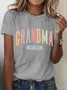 Gift For New Grandma Cotton T-shirt