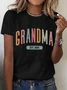 Gift For New Grandma Cotton T-shirt