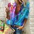 Casual Geometric Cotton Shirt