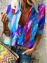 Casual Cotton V Neck Regular Fit Shirt