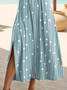 Women's Striped Printed Casual Round Neck Short Sleeve Dress