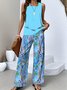 Regular Fit Casual Two-Piece Set With No