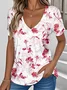 Floral Simple Jersey T-Shirt