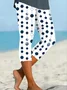Women's Polka Dot Print Casual Leggings