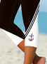 Women's Anchor Print Casual Leggings