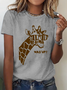 Funny Giraffe Cotton T-Shirt