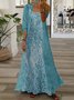 Women's Floral Spring Print Two Piece Dress