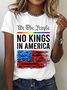 No Kings In America Cotton T-Shirt