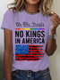 No Kings In America Cotton T-Shirt