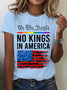No Kings In America Cotton T-Shirt