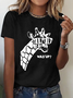 Funny Giraffe Cotton T-Shirt