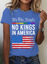 No Kings In America Cotton T-Shirt