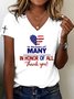 Casual V Neck T-Shirt