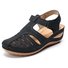 Retro Baotou Sandals For Women Summer New Hole Shoes Thick Bottom Round Toe Wedge Heel Octopus Sandals