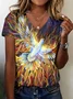 Cotton Casual Floral T-Shirt