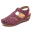 Retro Baotou Sandals For Women Summer New Hole Shoes Thick Bottom Round Toe Wedge Heel Octopus Sandals