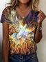 Cotton Casual Floral T-Shirt