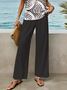 Women's Geometric Print Casual Vest Trousers Two-Piece Set