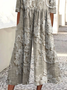 Women's H-Line Crew Neck Daily Going Out Casual Printing Floral Summer Ankle Pants Jumpsuit Romper