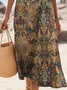 Simple Regular Fit Crew Neck Dress With No