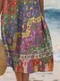 Cotton Casual Dress With No
