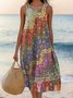 Cotton Casual Dress With No