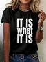 Cotton Crew Neck Casual Regular Fit T-Shirt