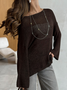 Off The Shoulder Cotton Loose Boho Sweater