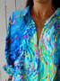Women's Abstract Print Casual Shirt