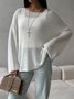 Off The Shoulder Cotton Loose Boho Sweater