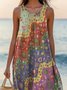 Cotton Casual Dress With No