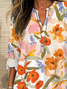 Women's Floral Print Casual Shirt