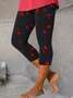 Women's Independence Day Star Print Casual Leggings