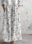 V Neck Jersey Regular Fit Casual Dress