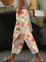 Women's Floral Print Casual Pants