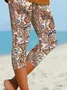 Women's Paisley Floral Print Casual Leggings